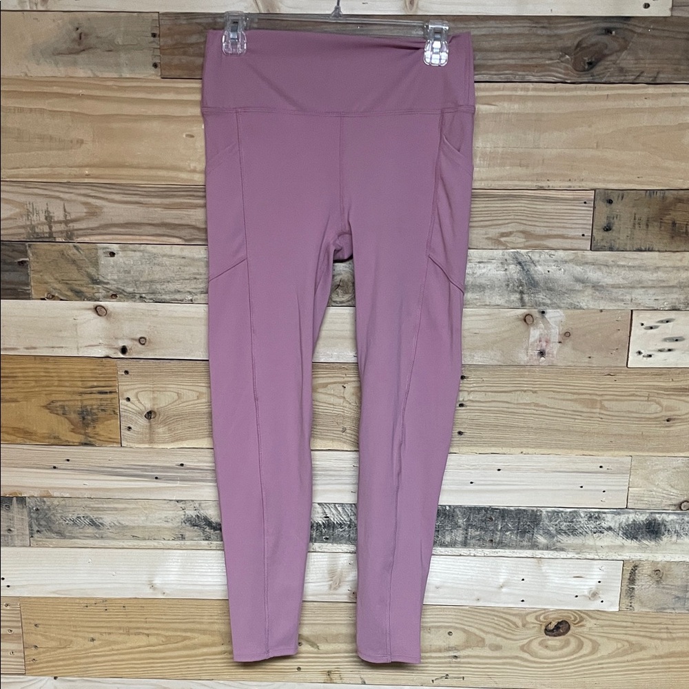 Zenana Outfitters size XL Mauve Pink High-Waist Performance Legging with Pockets